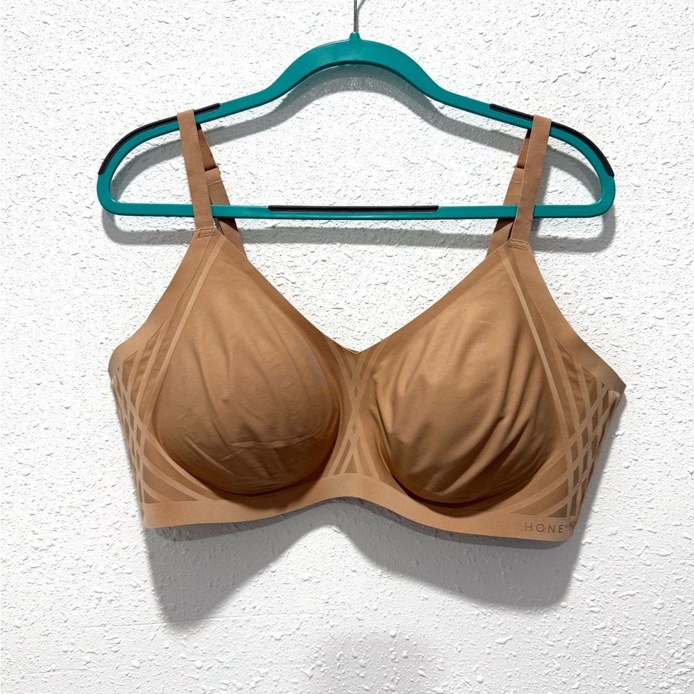 Honeylove wireless seamless‎ beige Bra 3X